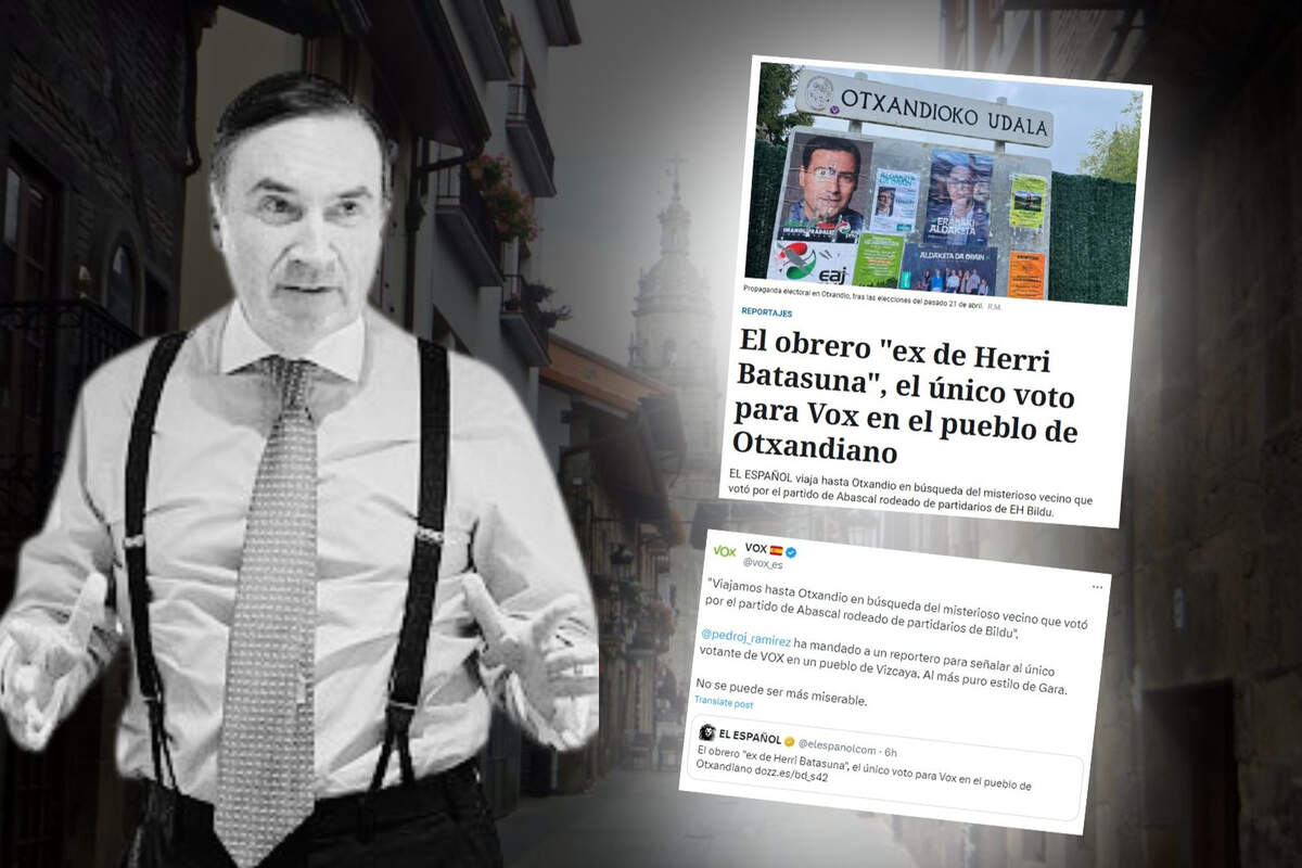 Pedro J Ramírez persigue al único votante de Vox en un pueblo de Vizcaya