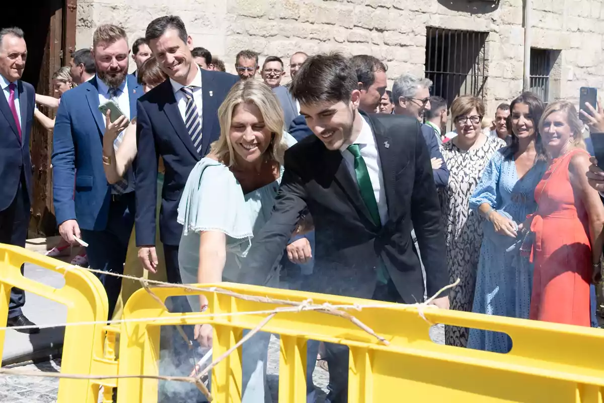 La presidenta de la Diputación Provincial de Castellón, Marta Barrachina, en Morella