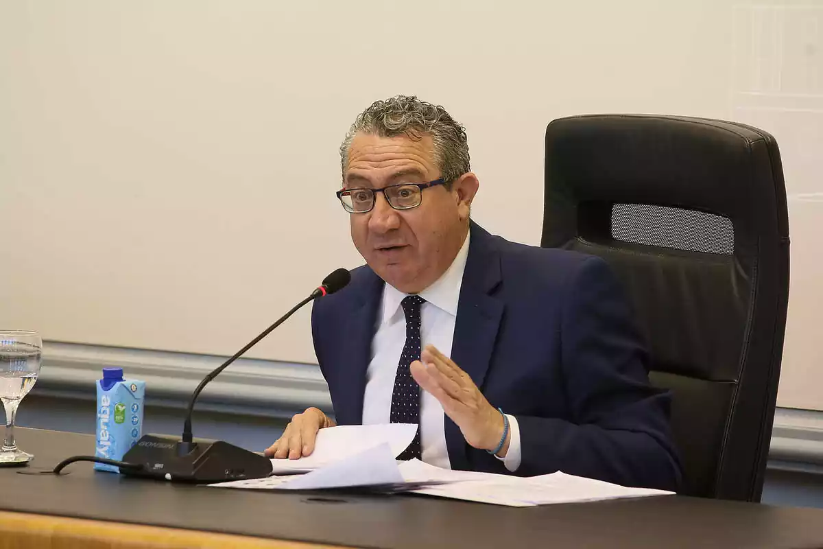 Toni Marí Presidente de la Diputación de Alicante interviniendo en el pleno