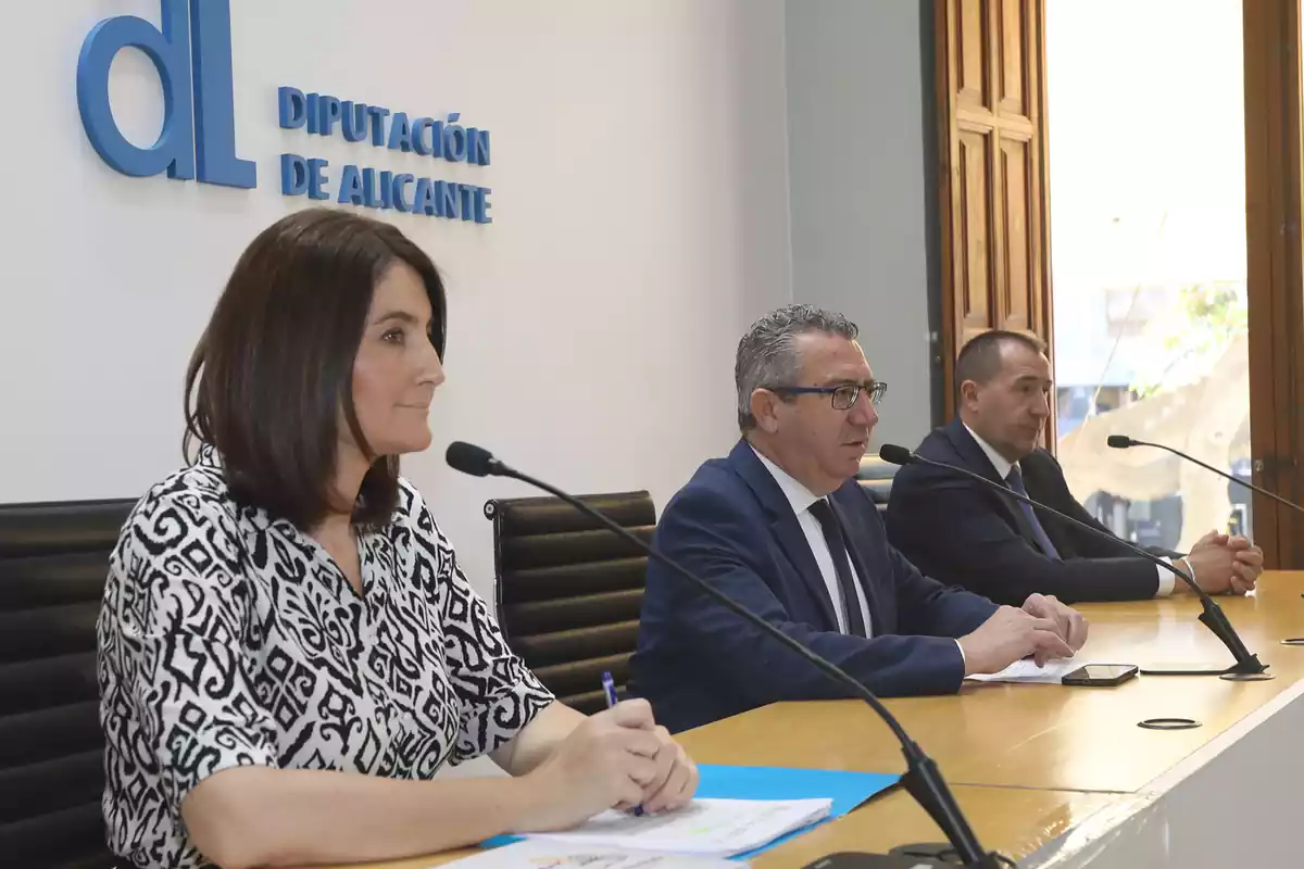 El presidente de la Diputación de Alicante durante el desarrollo del acto de presentación