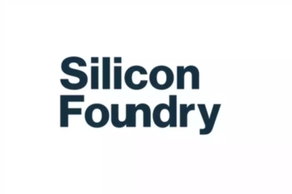 Logotipo de Silicon Foundry en texto negro sobre fondo blanco.