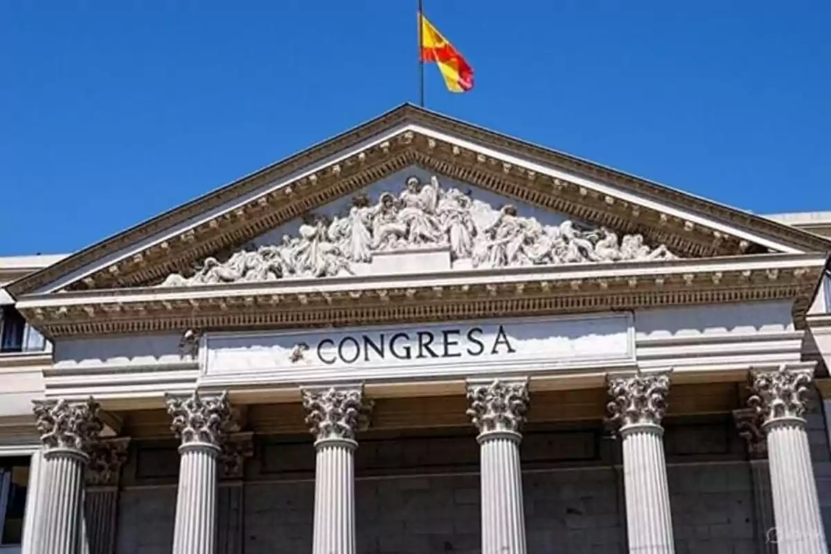 Fachada del Congreso de los diputados