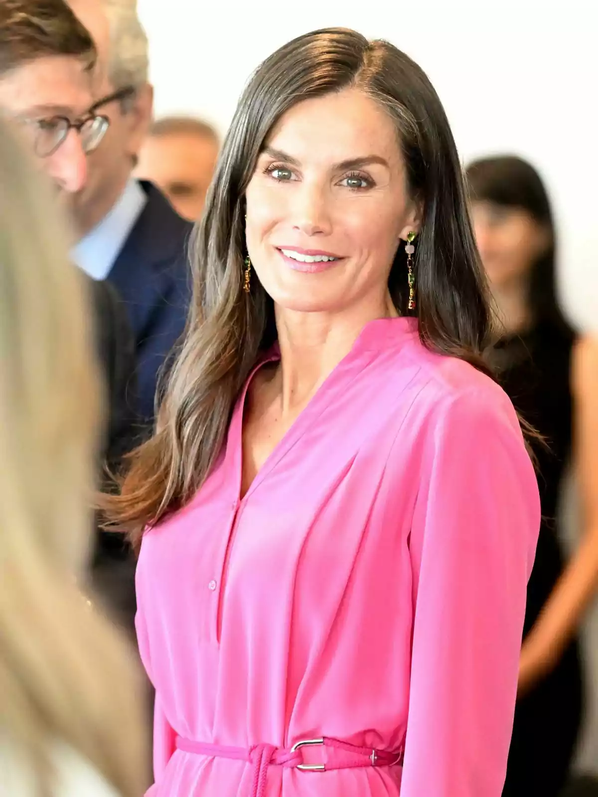 Queen Letizia during the meeting of the Board of Trustees of the “FAD Youth Foundation,” on July 3, 2025, in Madrid.