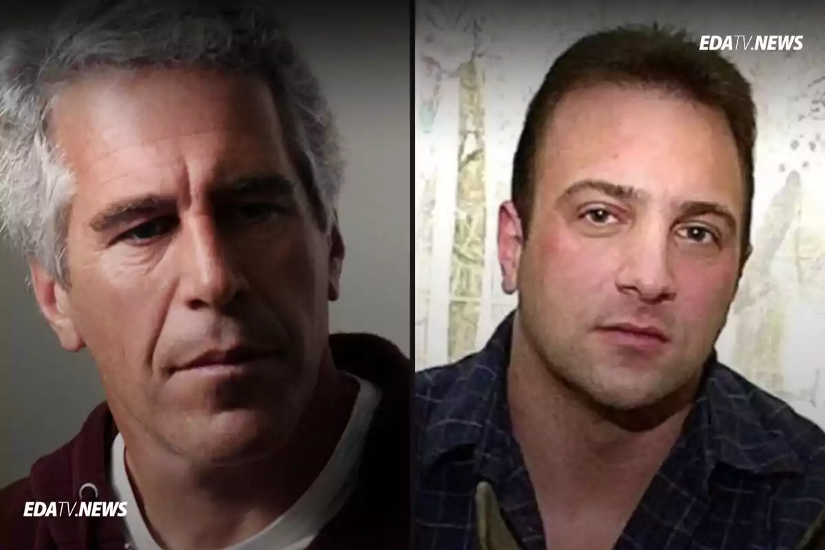 Dos hombres aparecen en un montaje fotográfico, uno de cabello canoso y expresión seria a la izquierda y otro de cabello corto y oscuro con camisa a cuadros a la derecha, ambos con el logo de EDATV.NEWS en la imagen.