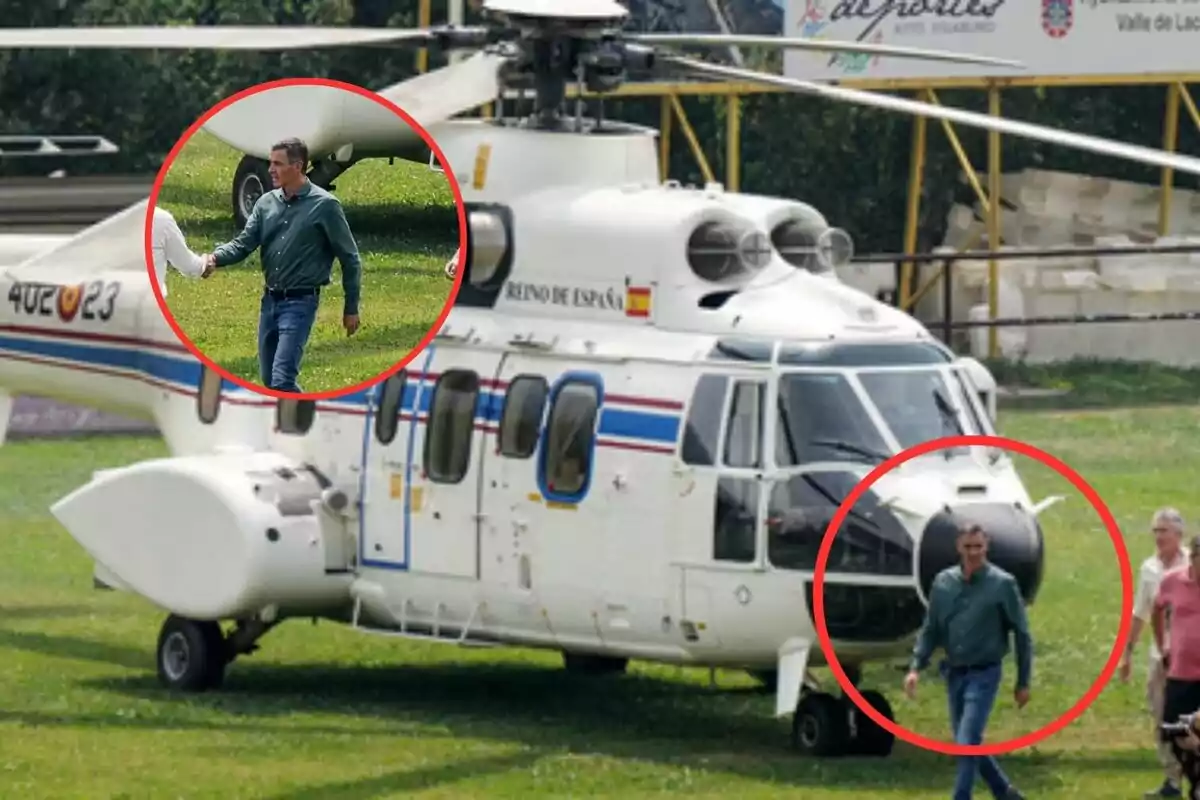 La sigilosa visita de Pedro Sánchez a las zonas devastadas por los incendios