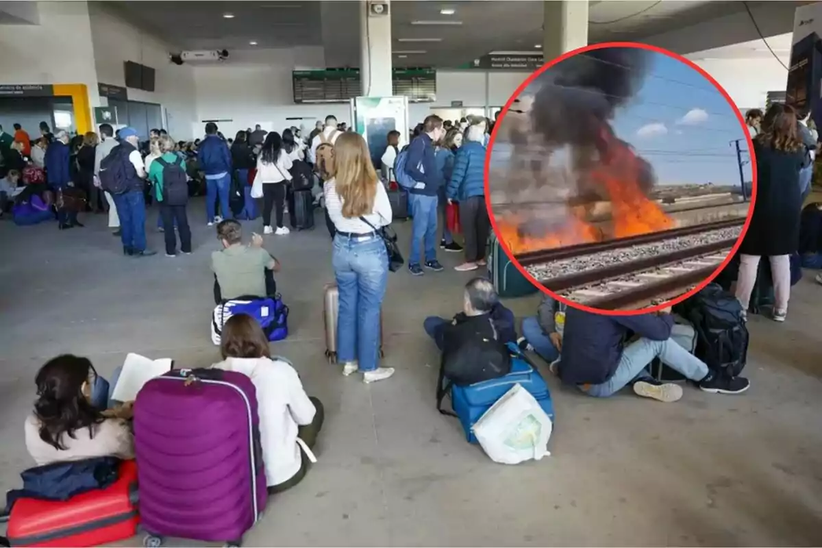 Se mantiene suspendida la línea de trenes entre Madrid y Galicia por los incendios