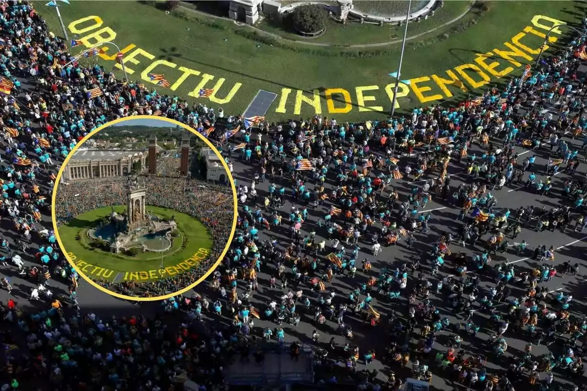 Pinchazo histórico en la Diada de Cataluña y constata el fracaso del independentismo