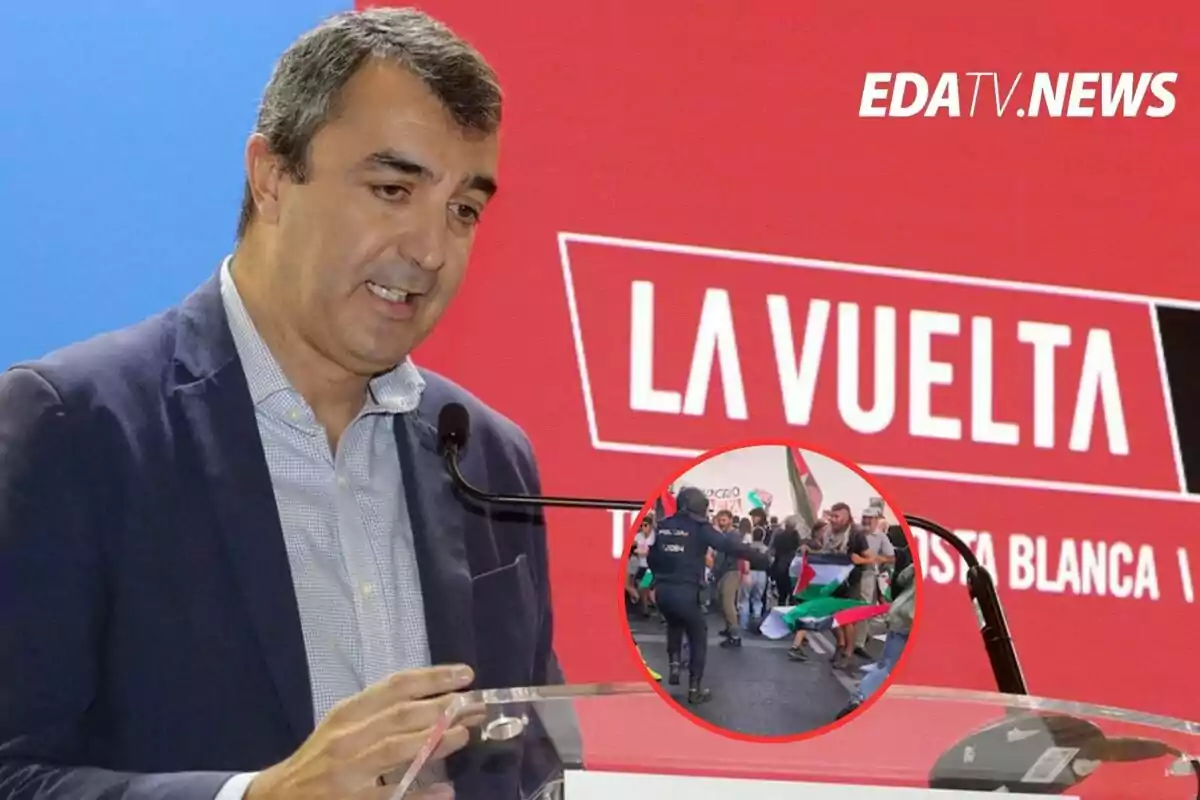 El presidente de La Vuelta califica los hechos violentos de 'inaceptables' del domingo