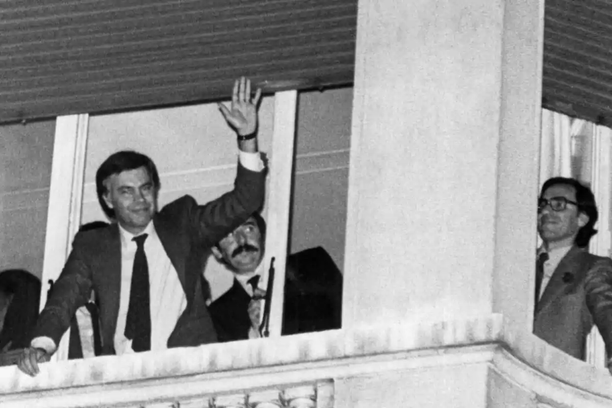 Felipe González en victoria del Psoe en 1982