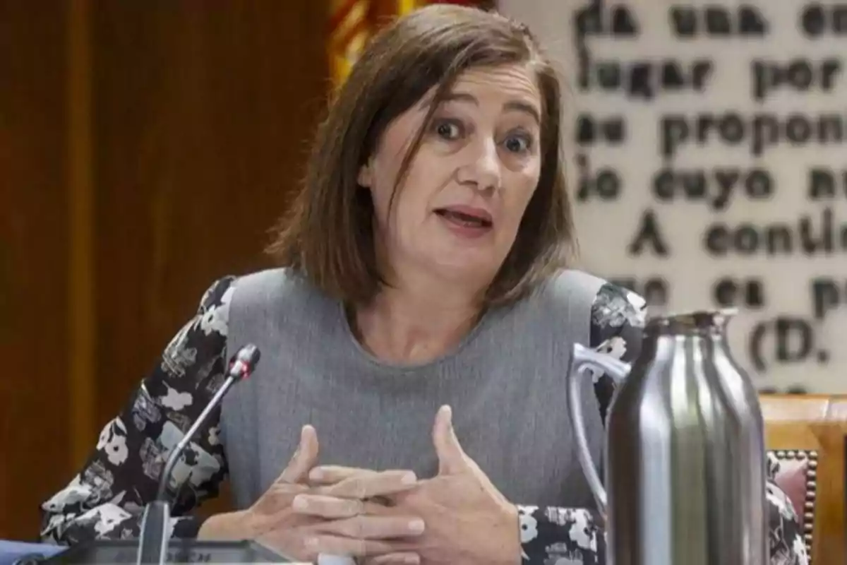 Francina Armengol en comisión de investigación del senado