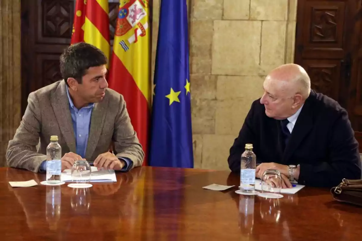 El jefe del Consell reunido con el presidente de la Asociación de Trabajadores Autónomos de la Comunitat Valenciana, (ATACV) Alberto Araque