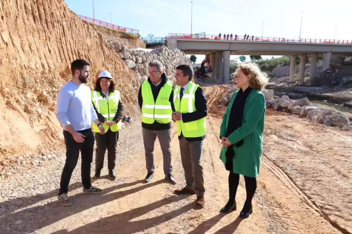 Carlos Mazón, presidente de la Generalitat Valenciana, durante la visita