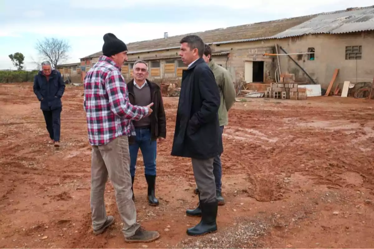 Carlos Mazón, presidente de la Generalitat Valenciana, durante la visita