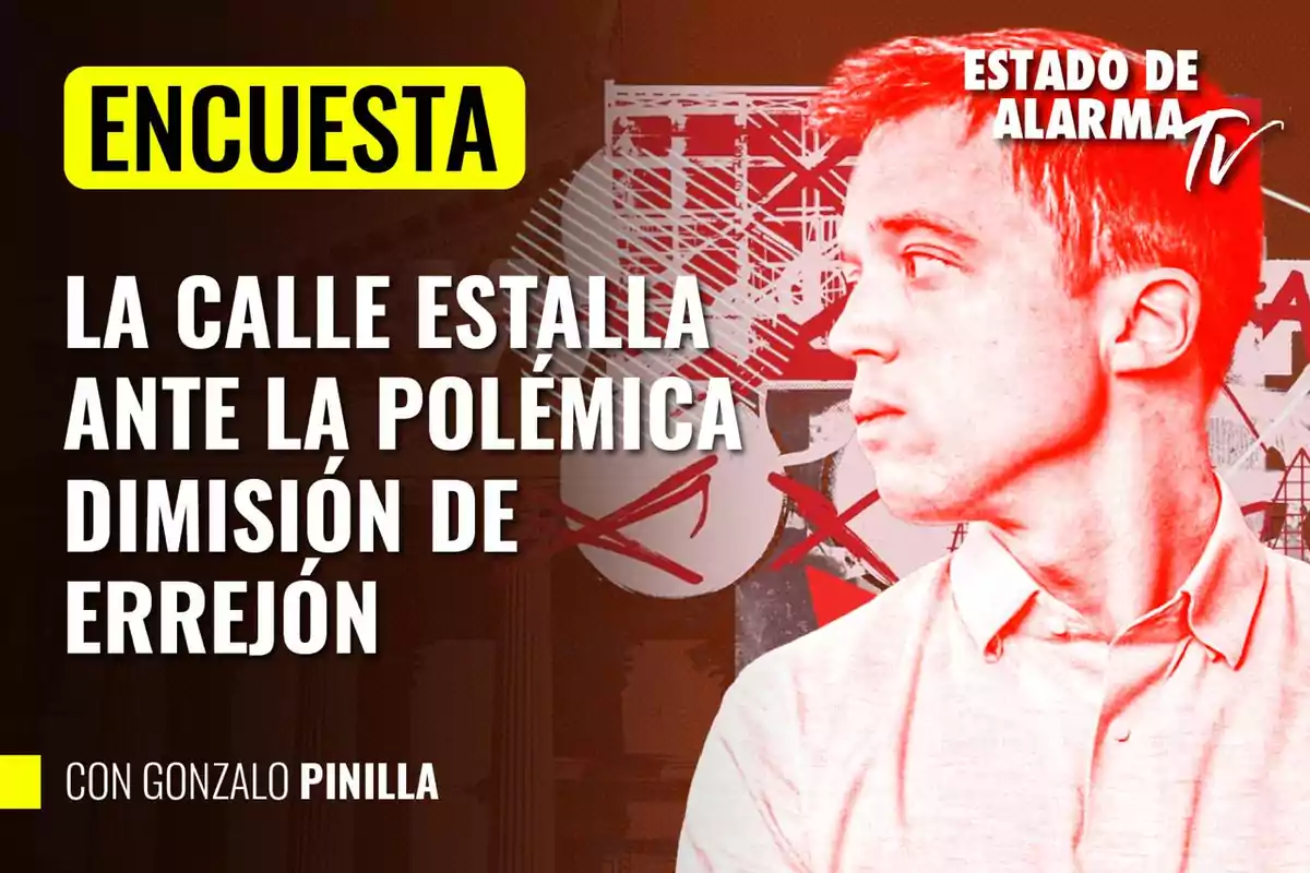 Encuesta sobre la reacción de la calle ante la dimisión de Errejón con Gonzalo Pinilla en Estado de Alarma TV.