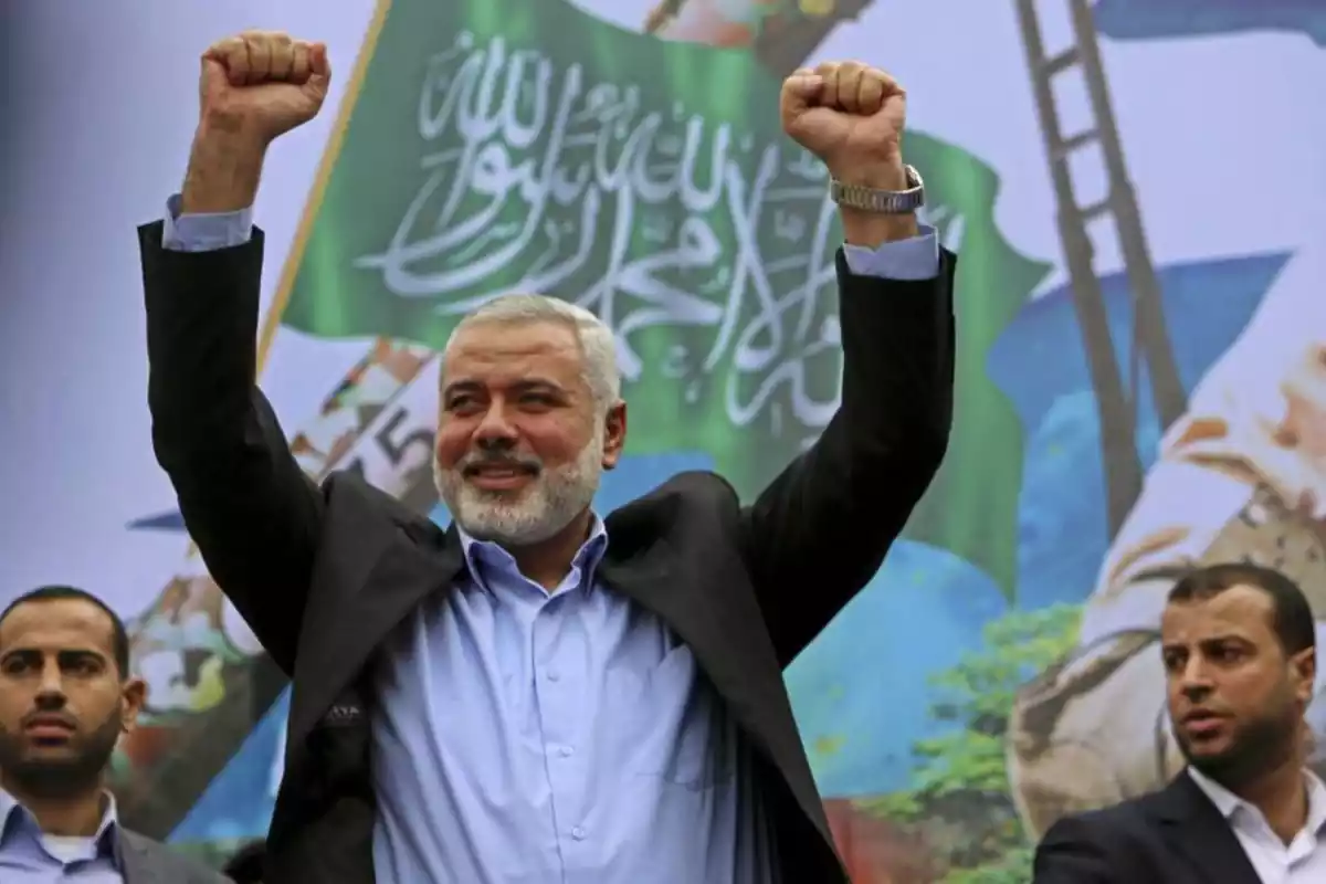 El líder de Hamás exiliado en Qatar Ismail Haniya