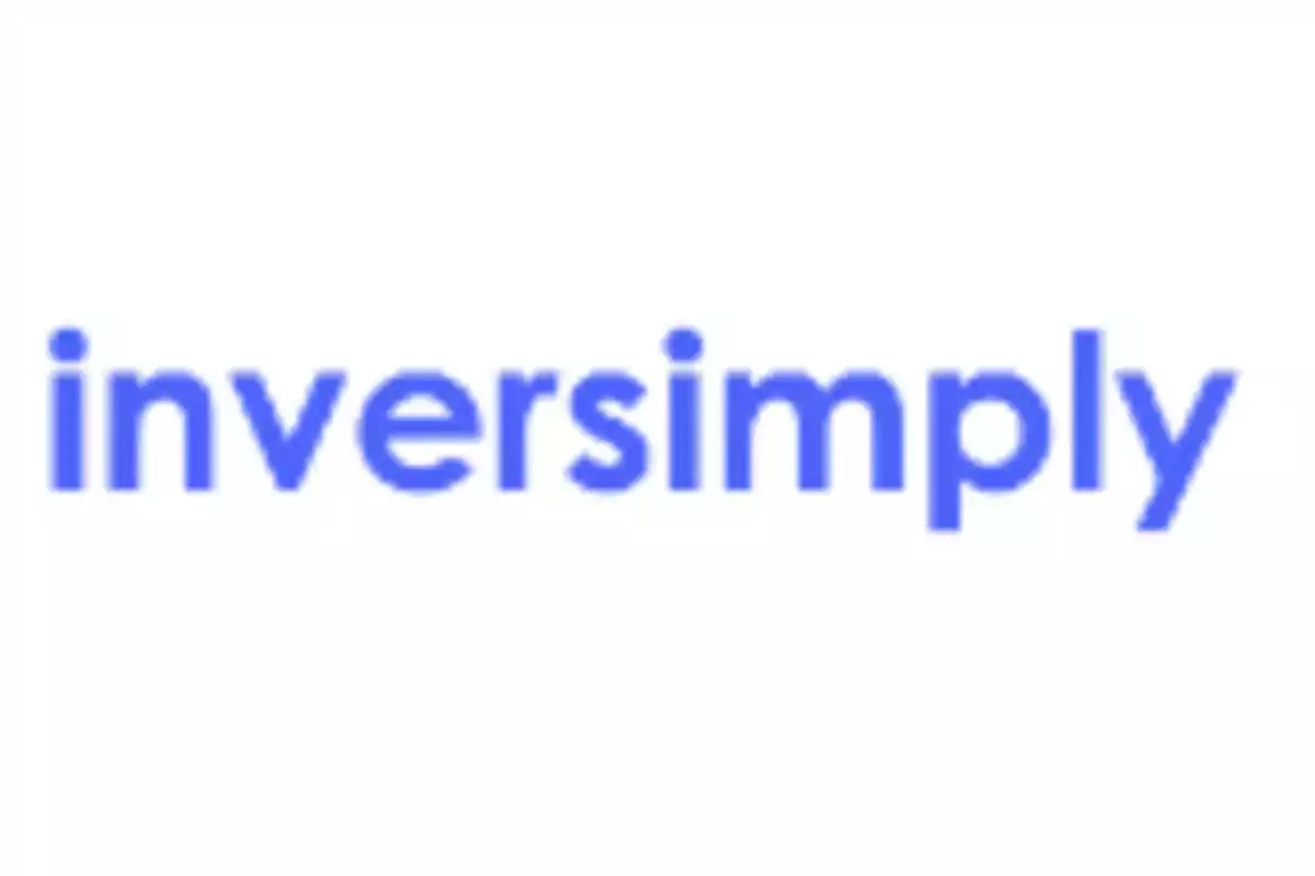 Texto en azul que dice "inversimply".