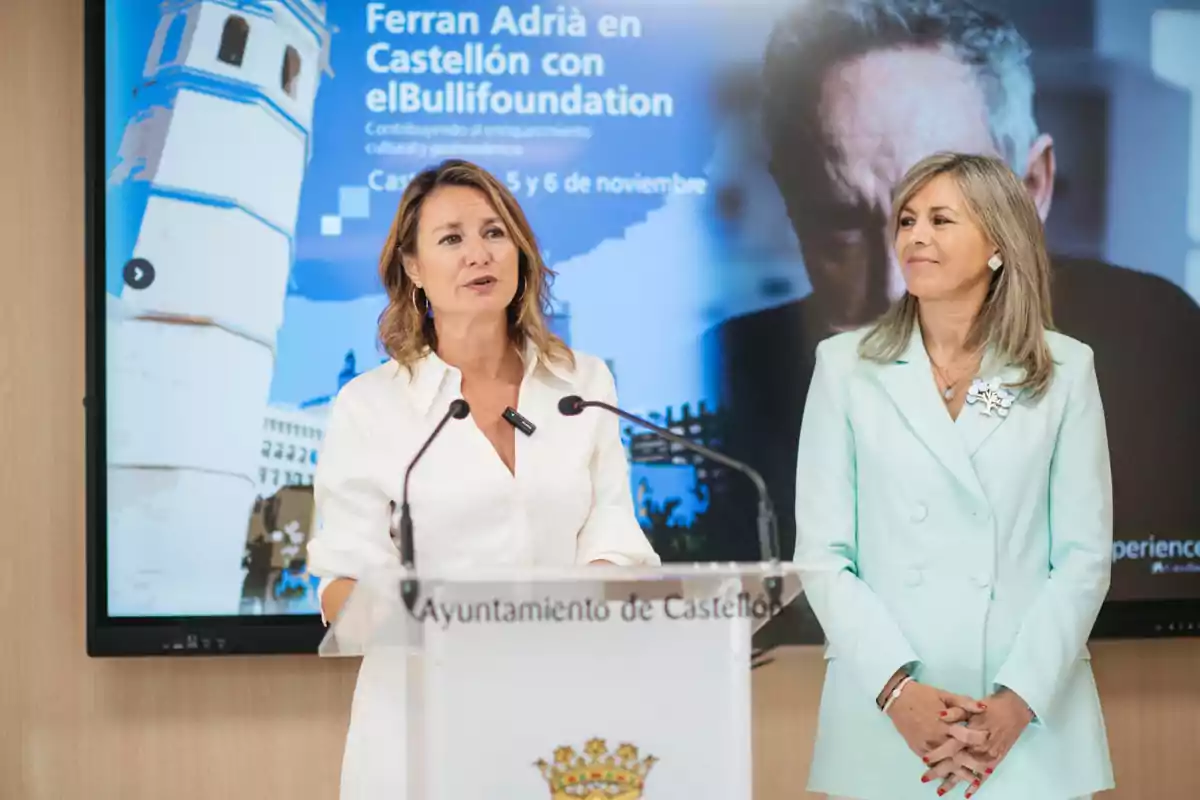 Begoña Carrasco, alcaldesa de Castellón, durante la presentación