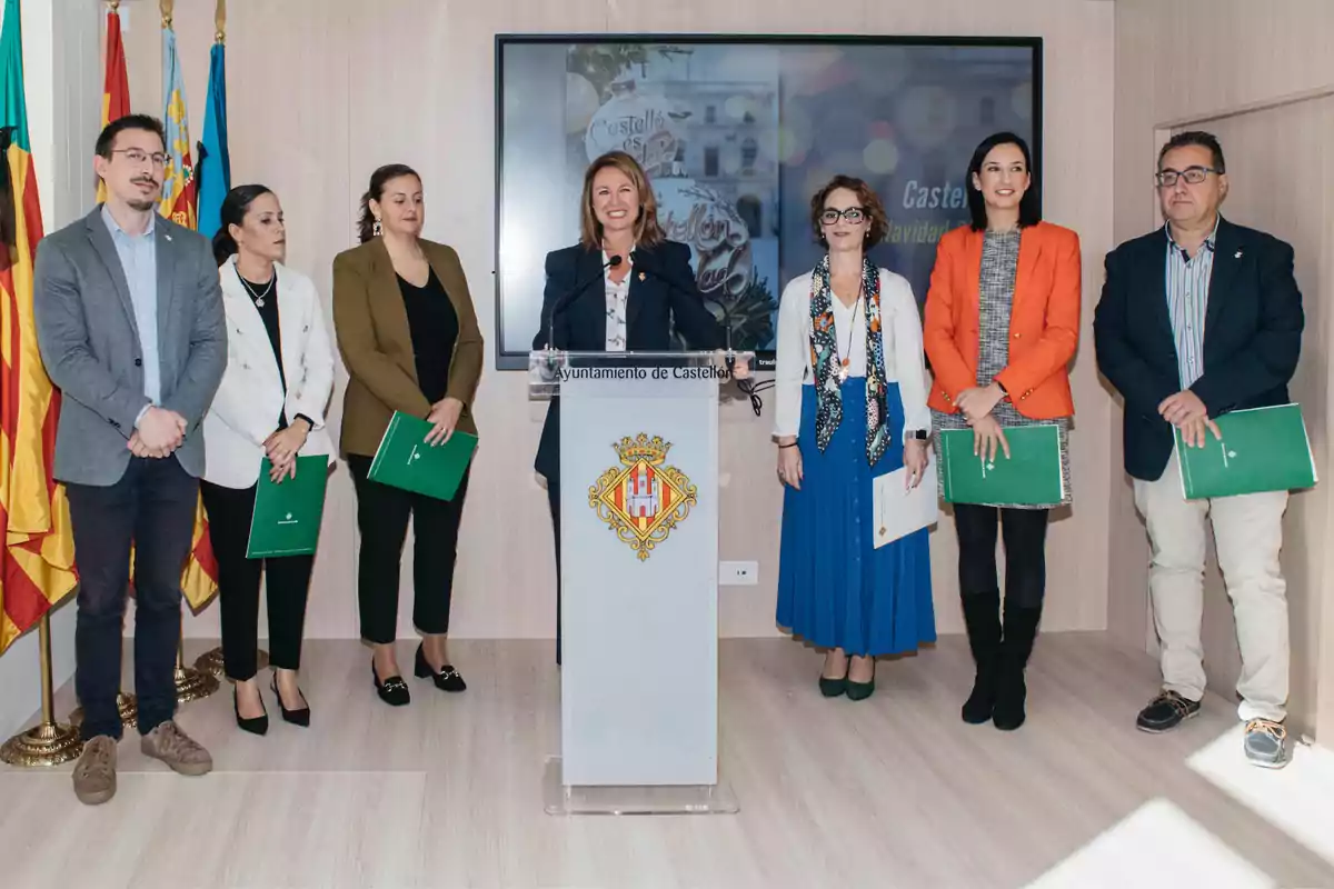 Begoña Carrasco, alcaldesa de Castellón, durante la presentación