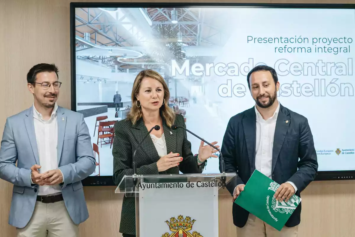 Begoña Carrasco, alcaldesa de Castellón, durante la presentación