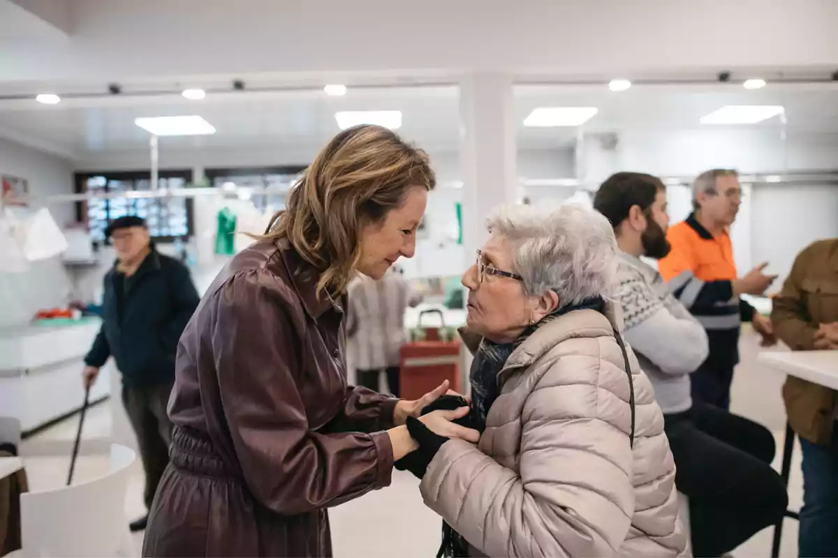 Begoña Carrasco, alcaldesa de Castellón, durante la inauguración