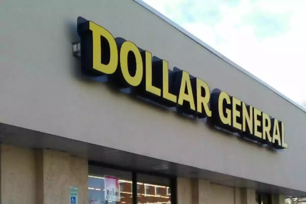 Storefront with a large sign that says Storefront with a large sign that says