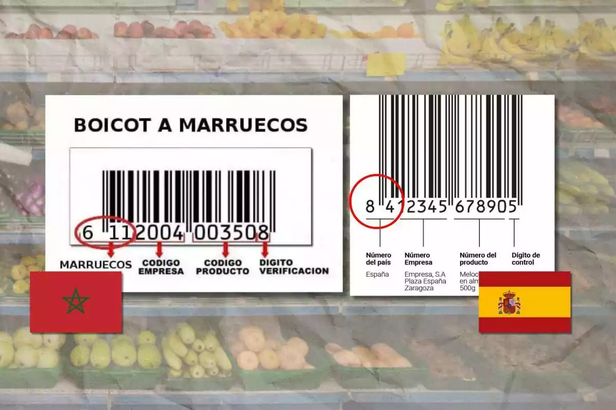 Collage de cómo identificar productos de Marruecos