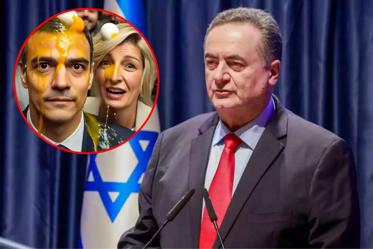 Collage de ministro israelí
