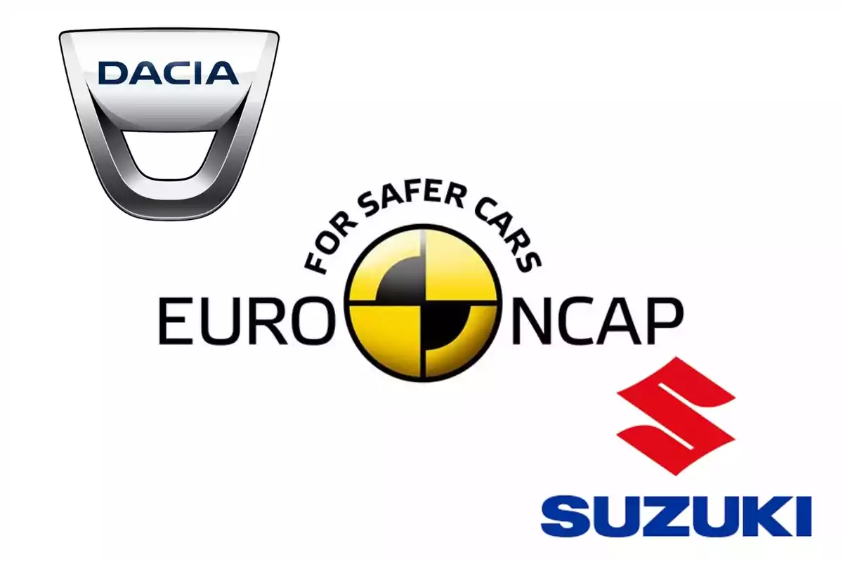 Logos de Dacia, Euro NCAP y Suzuki.