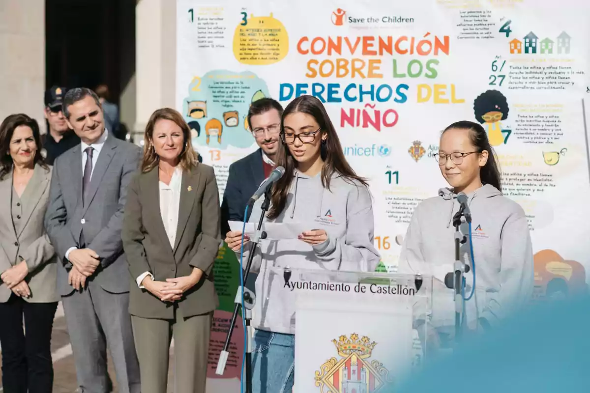 Begoña Carrasco, alcaldesa de Castellón, durante el acto