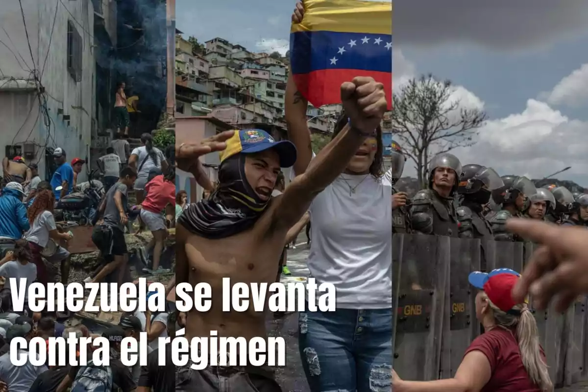 Protestas en Venezuela contra el régimen