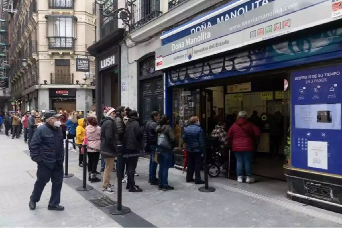 Imagen de la administración Doña Manolita en Madrid a 14 de noviembre de 2022