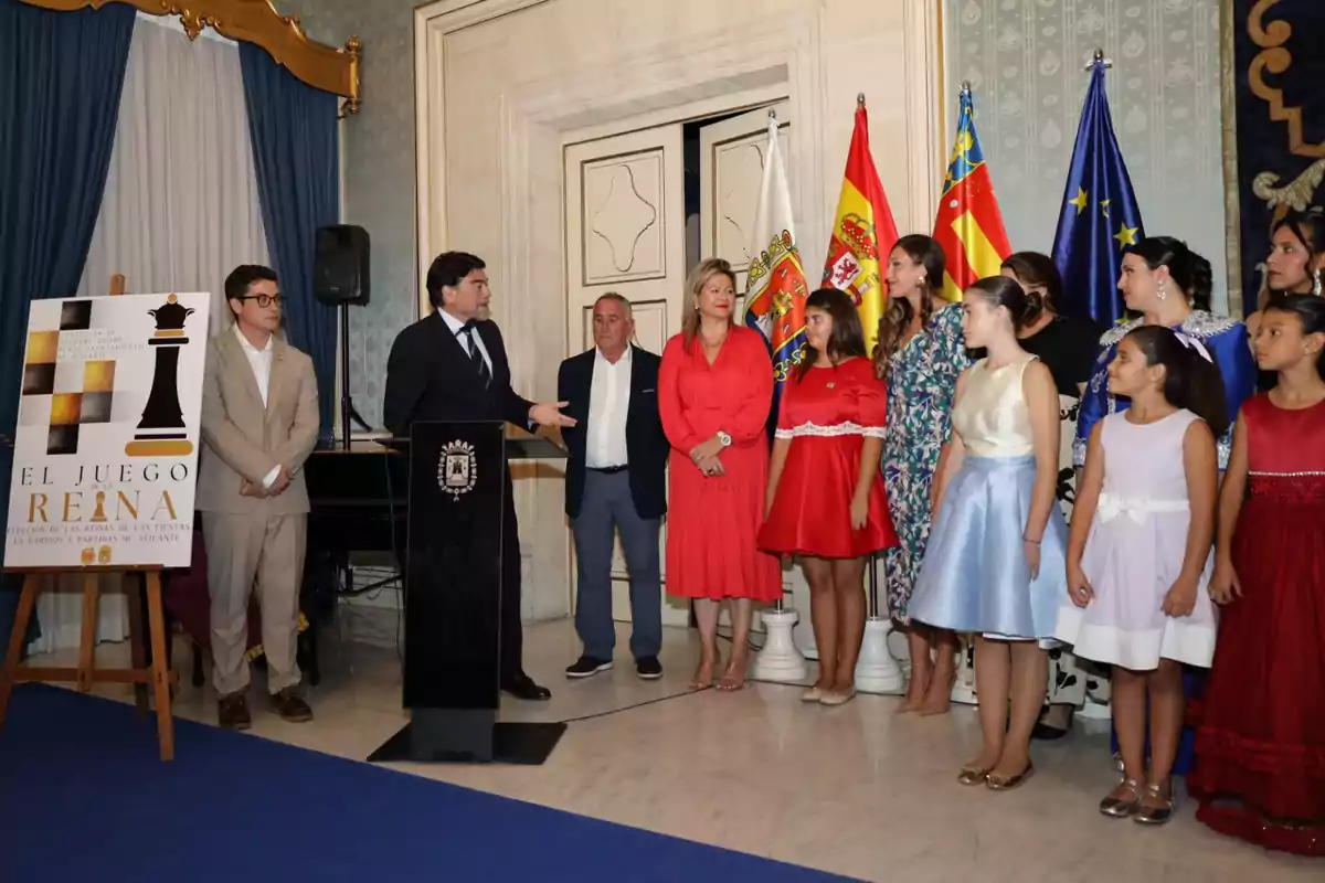 Luis Barcala durante el acto en el Ayuntamiento de Alicante