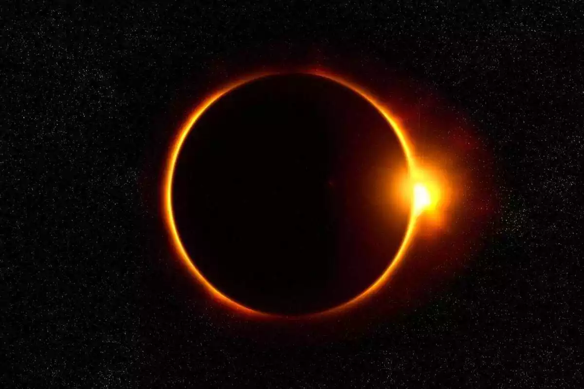 Eclipse en el que el planeta tapa el sol por completo
