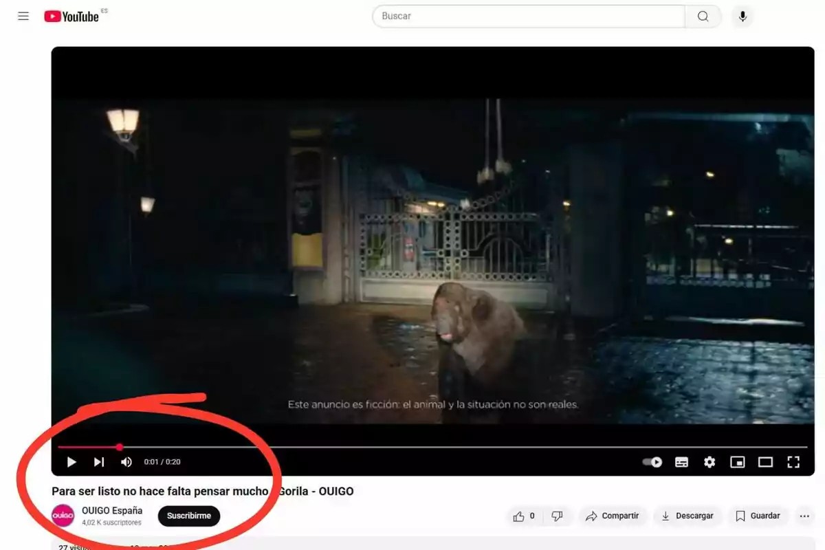 Captura de pantalla de un video de YouTube titulado Captura de pantalla de un video de YouTube titulado