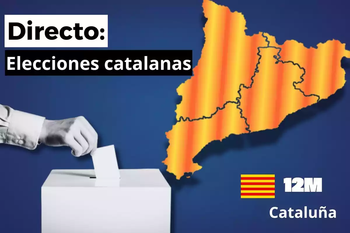 Collage de elecciones catalanas en directo