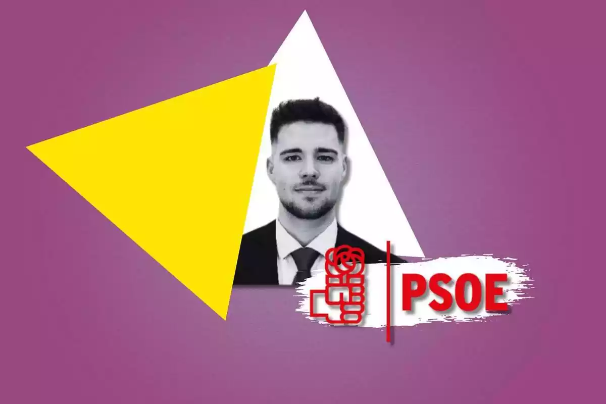 Collage del concejal del PSOE de Illescas, Toledo