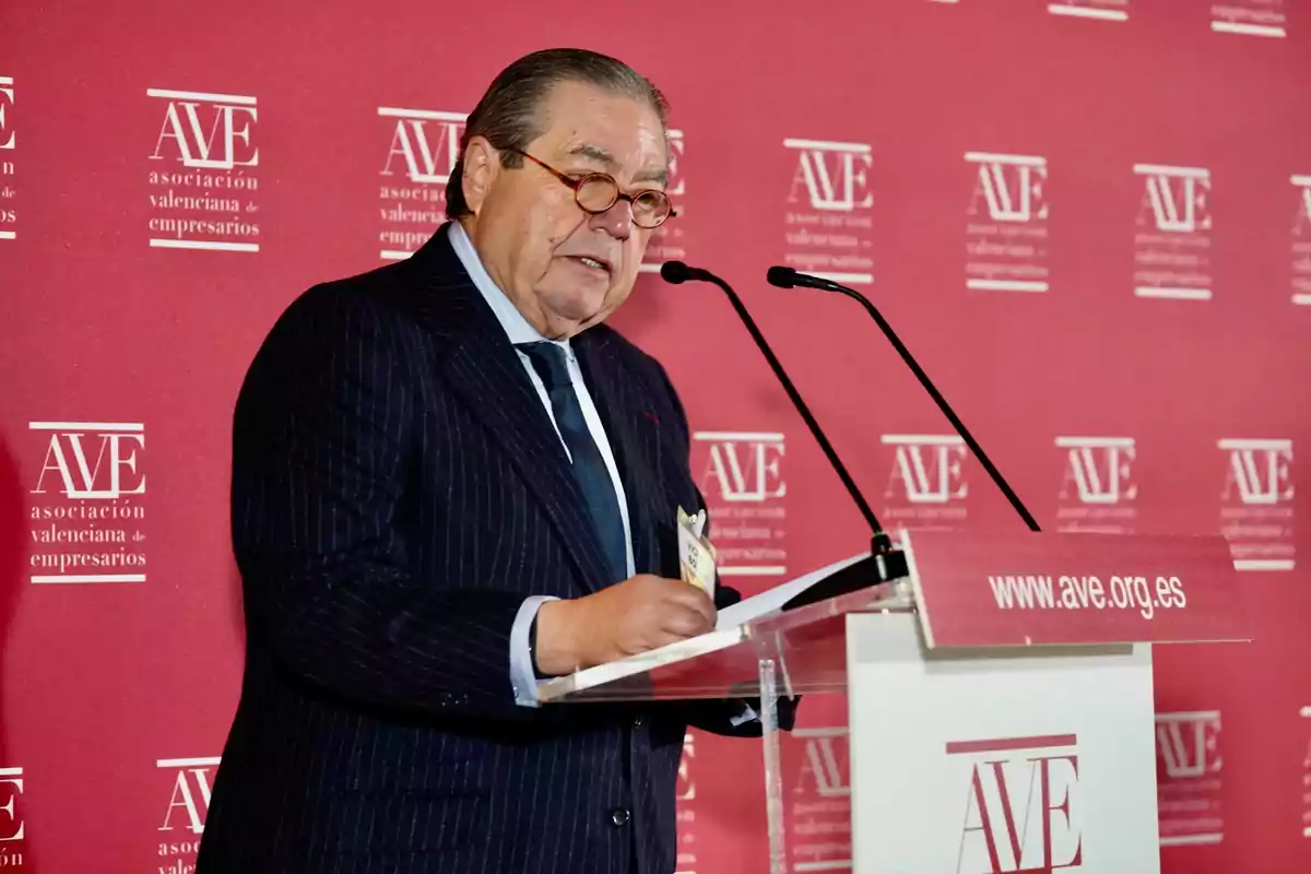 Vicente Boluda, presidente de la Asociación Valenciana de Empresarios (AVE)