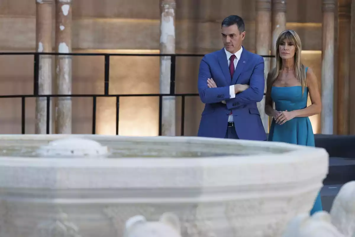 Pedro Sánchez y Begoña Gómez en la Alhambra