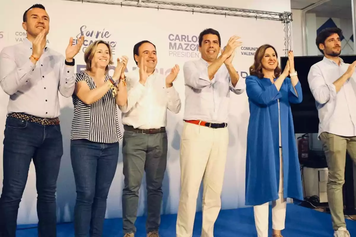 Mazón y Catalá, acompañados por destacados dirigentes del PP