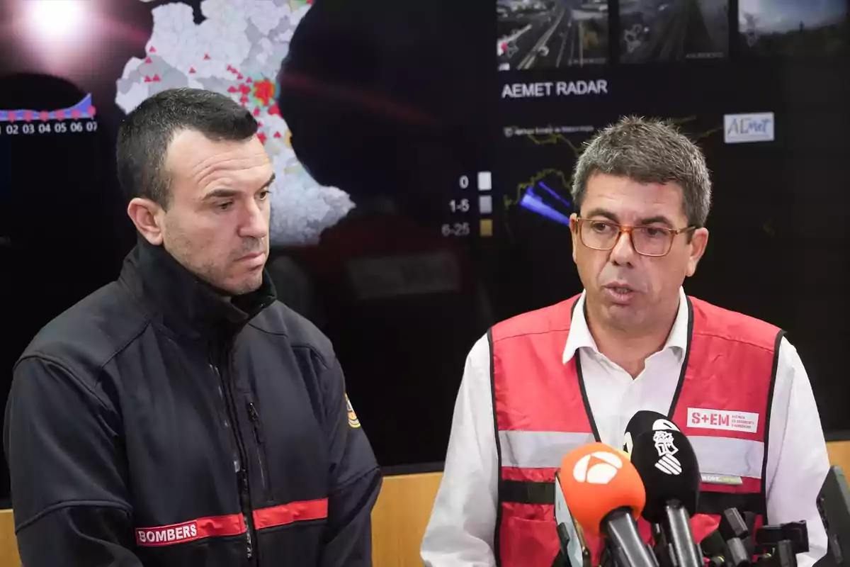 Carlos Mazón, presidente de la Generalitat Valenciana, en rueda de prensa