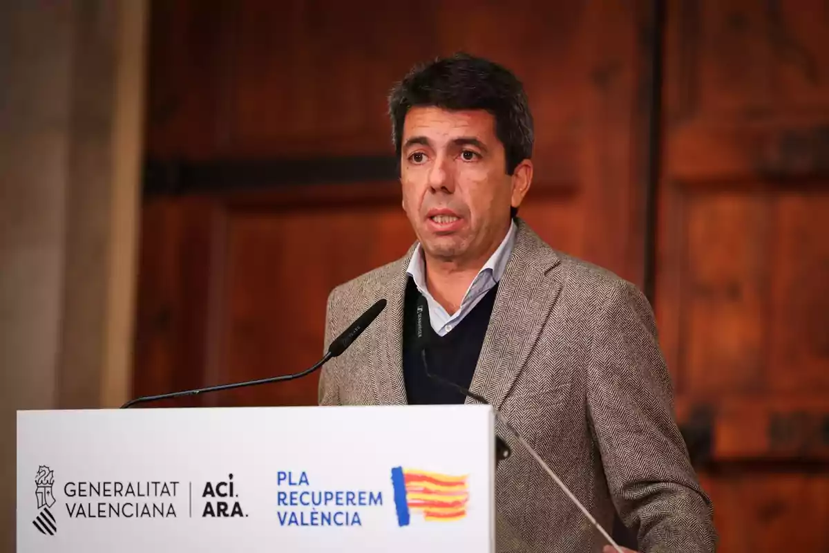 Carlos Mazón, presidente de la Generalitat Valenciana