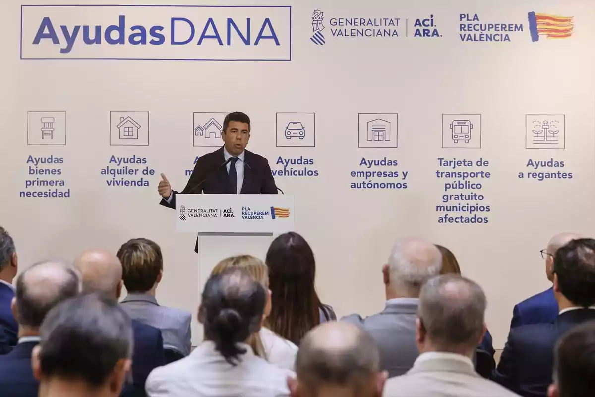Carlos Mazón, presidente de la Generalitat Valenciana