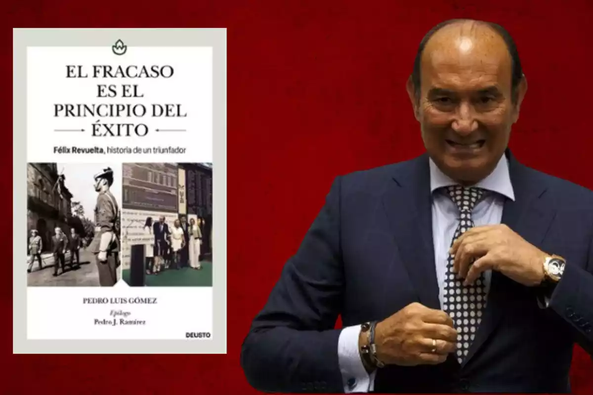 Félix Revuelta con su libro