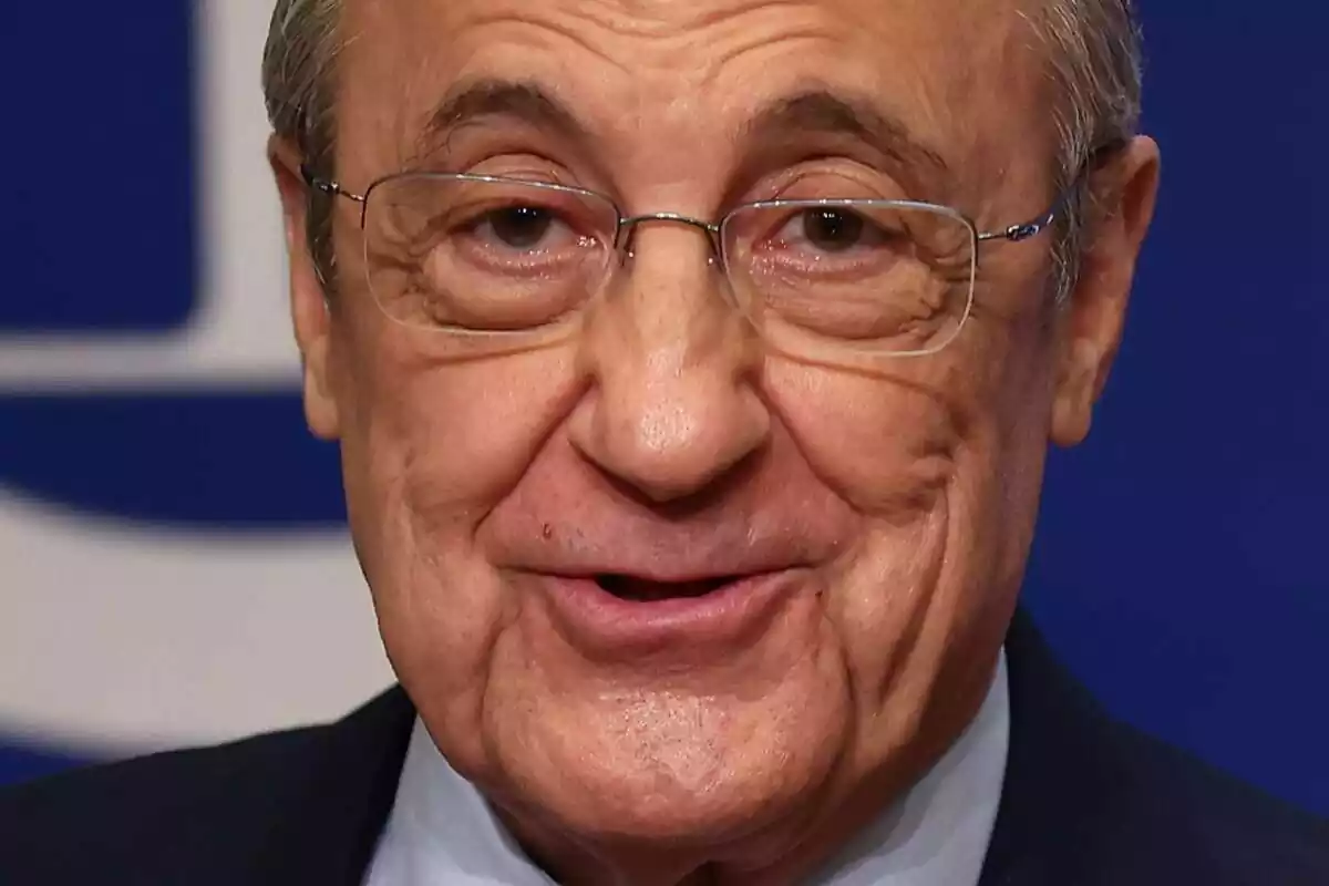 Florentino Pérez feliz