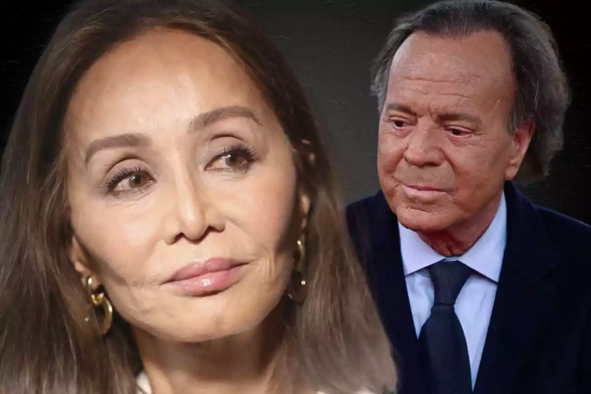 Fotomontaje de Isabel Preysler con Julio Iglesias