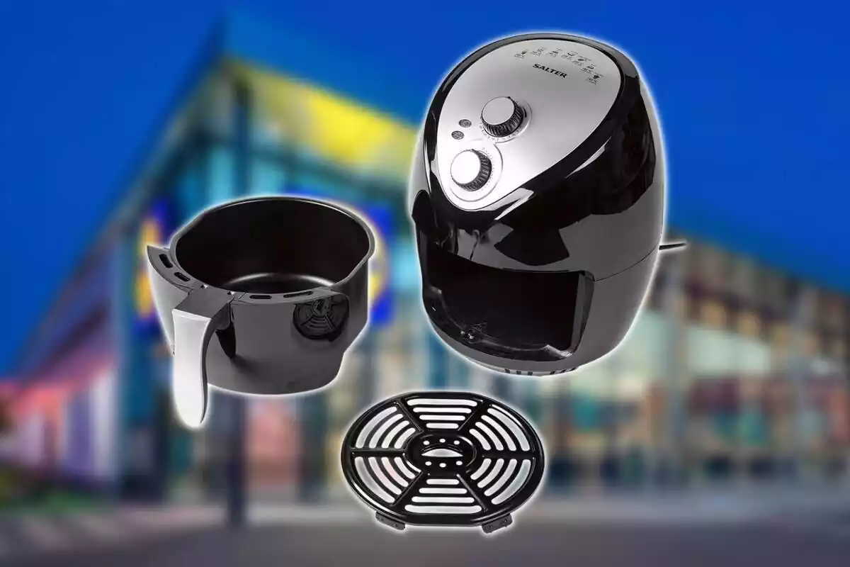 Piezas por separado de la freidora de aire de Lidl Piezas por separado de la freidora de aire de Lidl