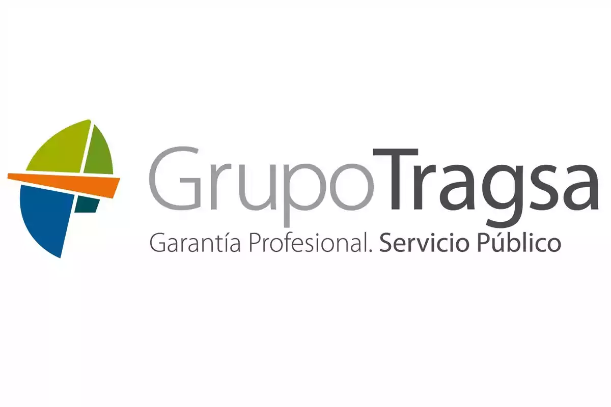 Logotipo del Grupo Tragsa con el lema "Garantía Profesional. Servicio Público".