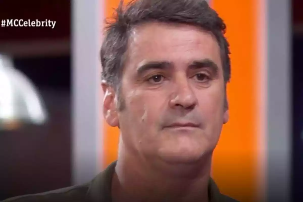 Imagen de Jesulín de Ubrique con rostro molesto en 'MasterChef Celebrity 8' durante su discusión con Toñi Moreno