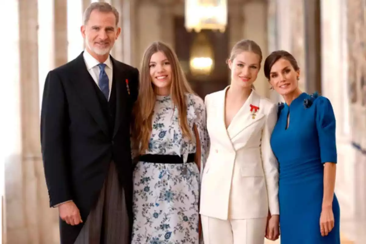 Official image of the Christmas greeting of the Spanish royal family 2023 Official image of the Christmas greeting of the Spanish royal family 2023