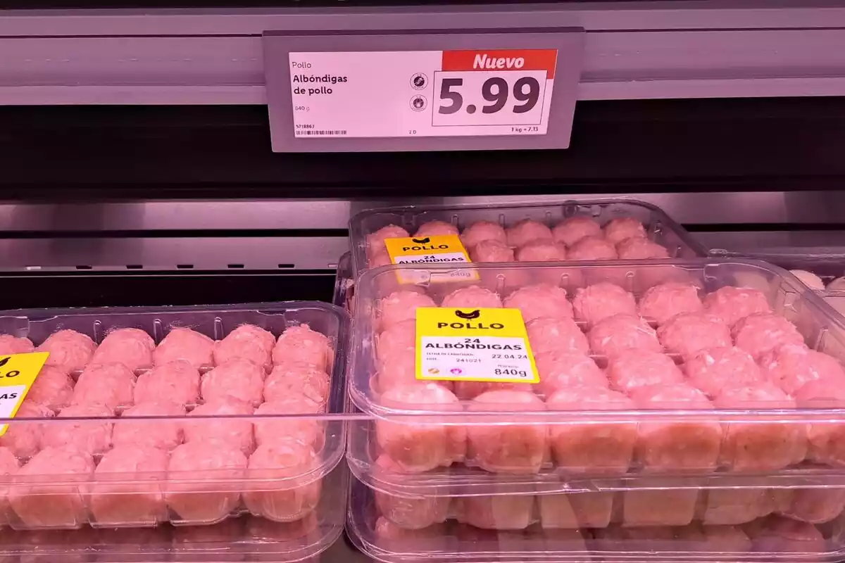 Albóndigas de pollo de Lidl